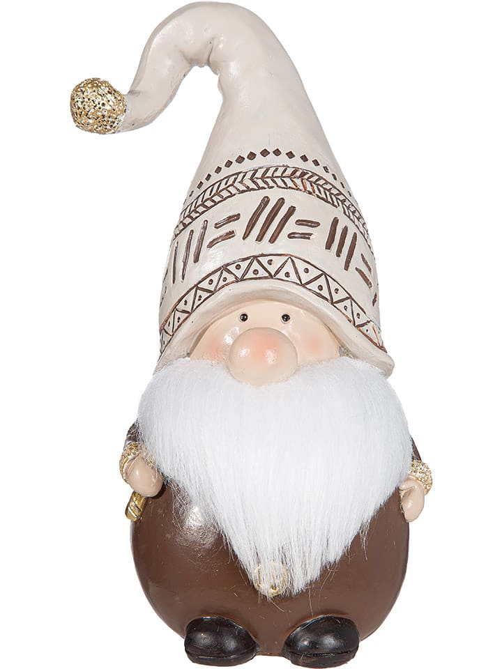 GILDE Figurka dekoracyjna "Bobby" w kolorze kremowo-brązowym - 11 x 20 x 9 cm rozmiar: onesize