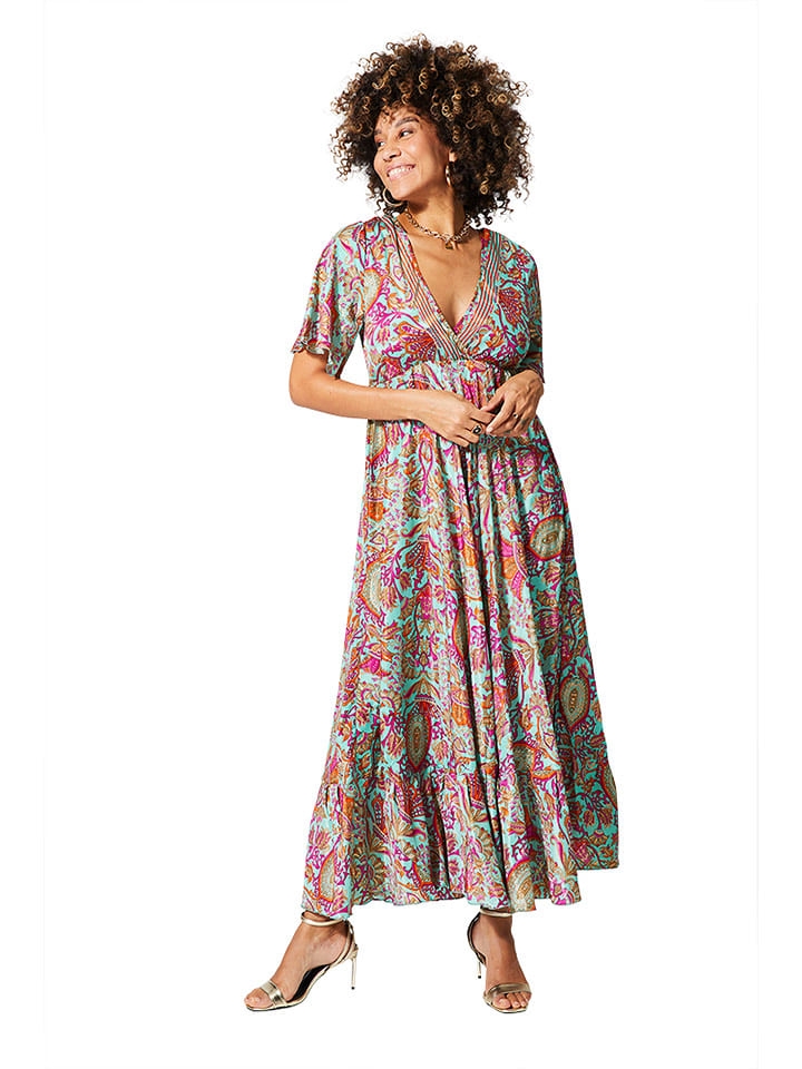 Ipanima Sukienka w kolorze turkusowo-różowym rozmiar: 34-40