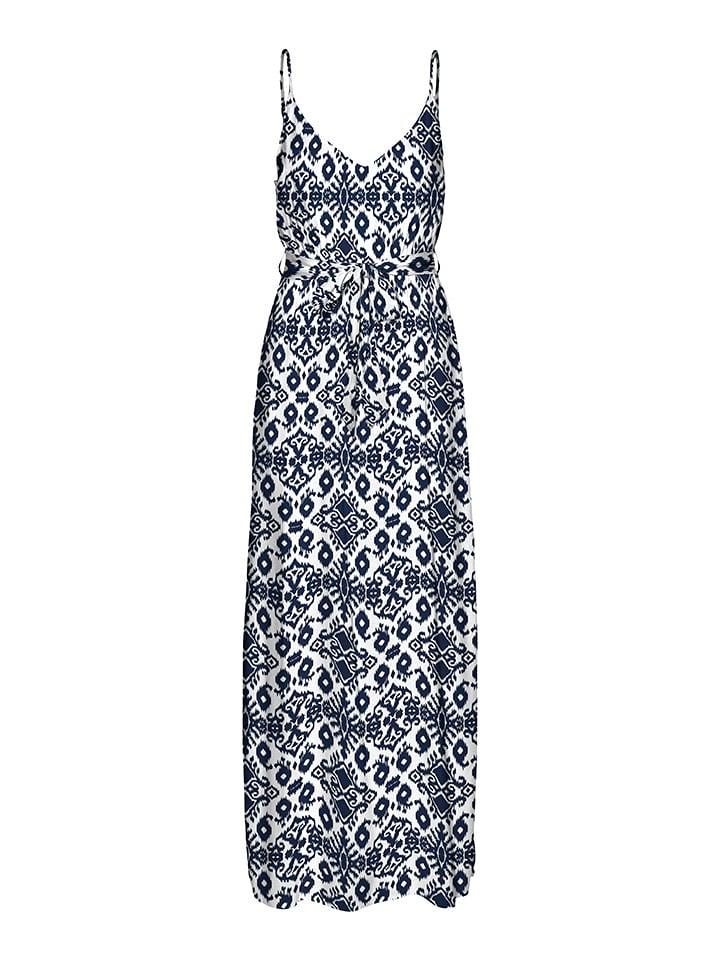 Vero Moda Sukienka w kolorze biało-granatowym rozmiar: L