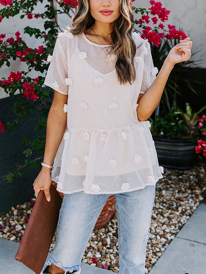 Milan Kiss Bluzka w kolorze kremowym rozmiar: S