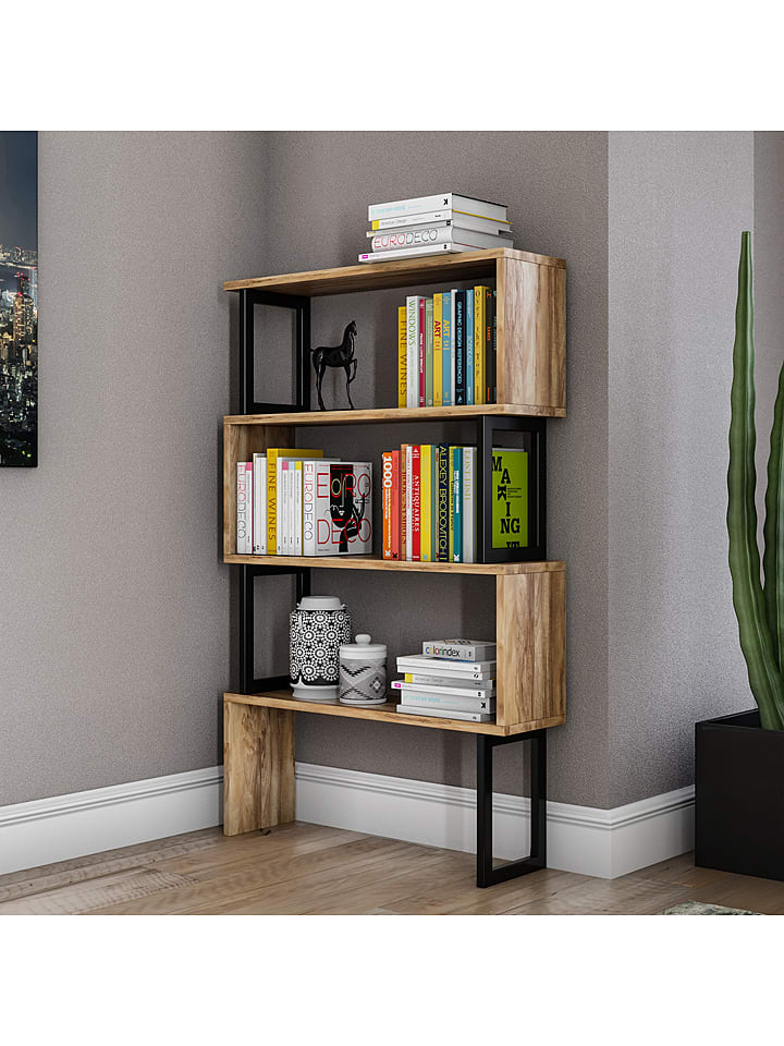 Scandinavia Concept Regał "Ceylan" w kolorze brązowym na książki - 80 x 128 x 22 cm rozmiar: onesize
