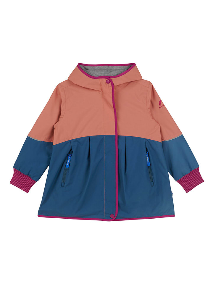 finkid Kurtka przeciwdeszczowa "Aina move" w kolorze jasnoróżowo-niebieskim rozmiar: 120/130
