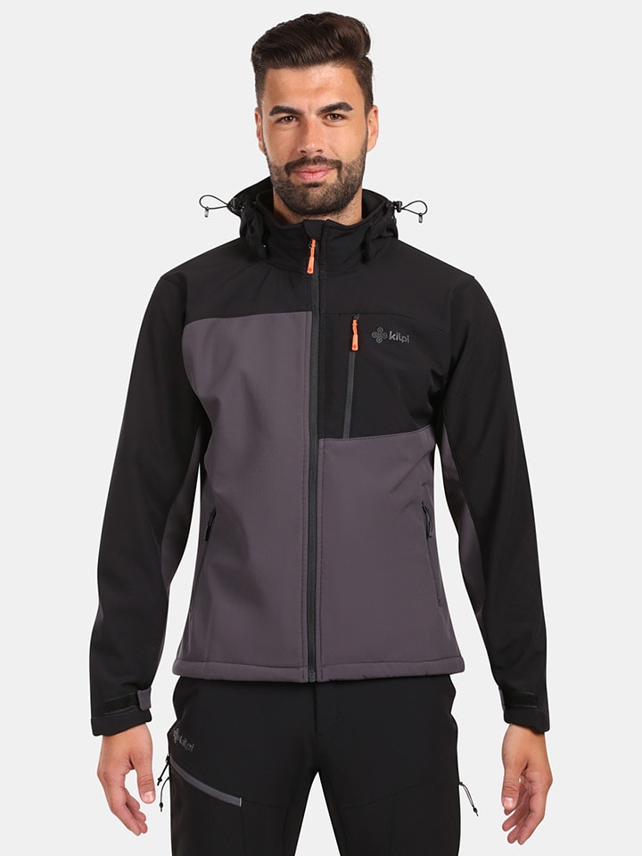 Kilpi Kurtka softshellowa "Ontavio" w kolorze czarno-antracytowym rozmiar: XL