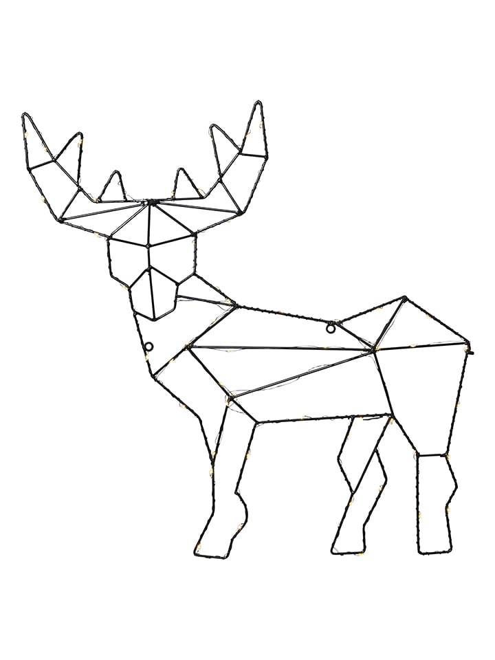 Best Season Dekoracyjna zawieszka LED "Cupid" w kolorze czarnym - 47 x 49 cm rozmiar: onesize