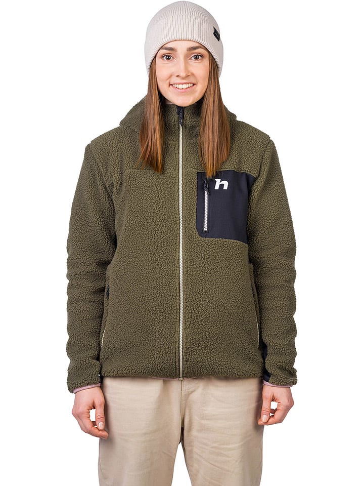 Hannah Kurtka polarowa "Koala" w kolorze oliwkowo-antracytowym rozmiar: 36