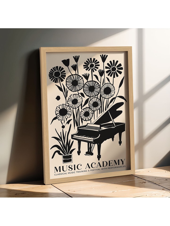 Wallity Druk artystyczny w ramce rozmiar: 35x45 cm