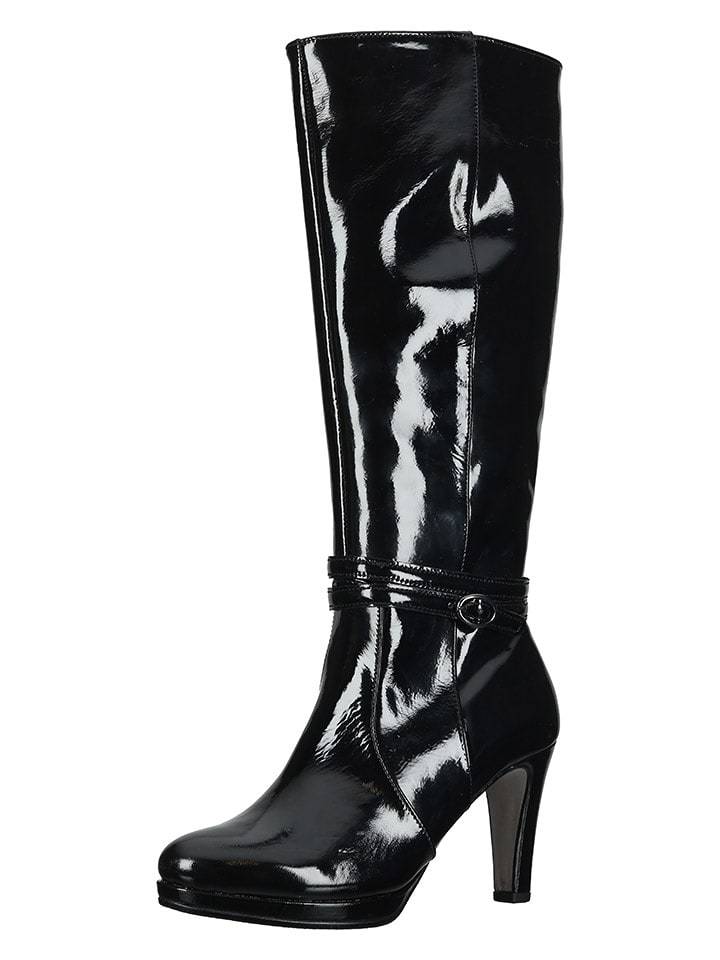 Gabor Skórzane kozaki w kolorze czarnym rozmiar: 40