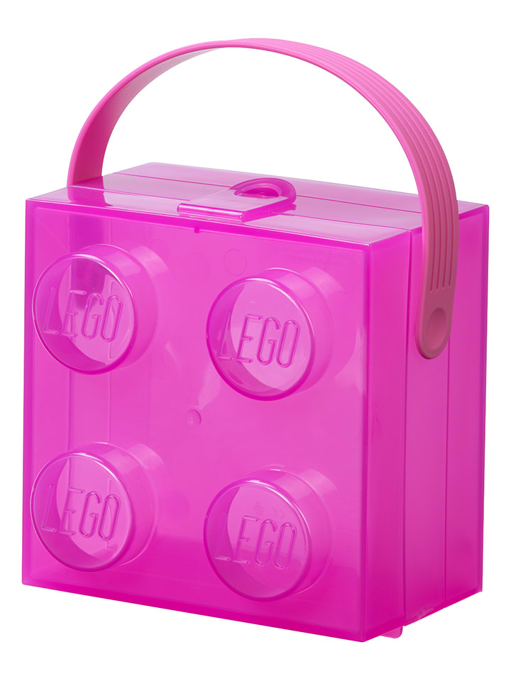 LEGO Pojemnik "Brick 4" w kolorze fioletowym na lunch - 16,5 x 11,6 x 17,3 cm rozmiar: onesize