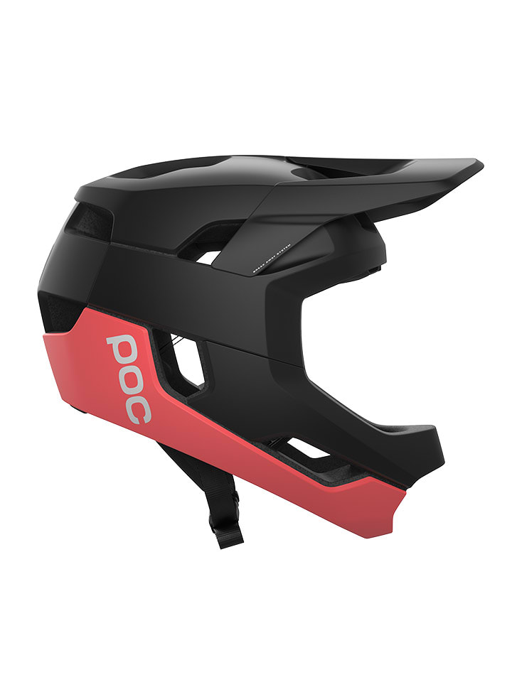 POC Kask rowerowy "Otocon" w kolorze czarno-czerwonym rozmiar: 48-52 cm