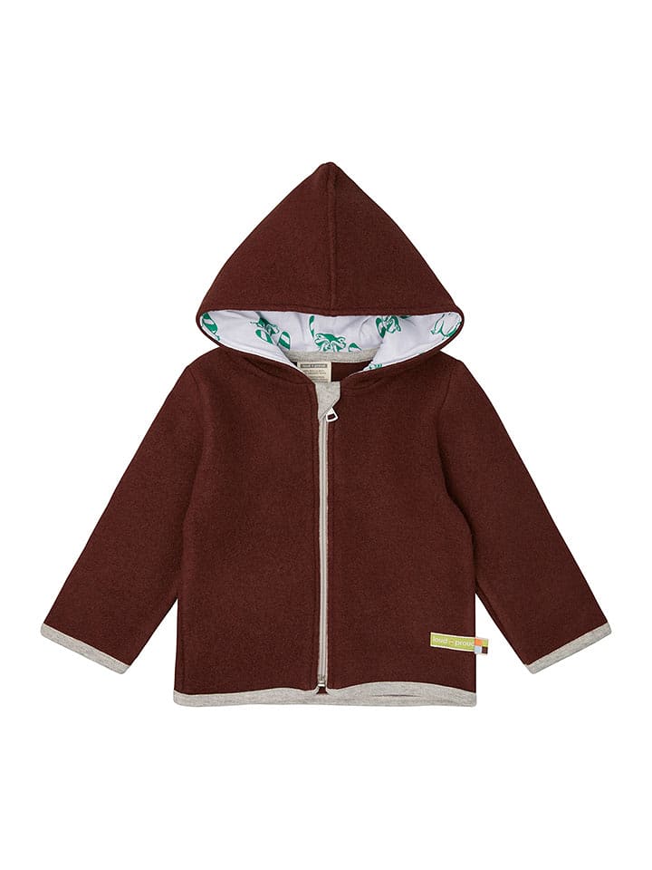 loud + proud Wełniana kurtka polarowa w kolorze brązowym rozmiar: 110/116