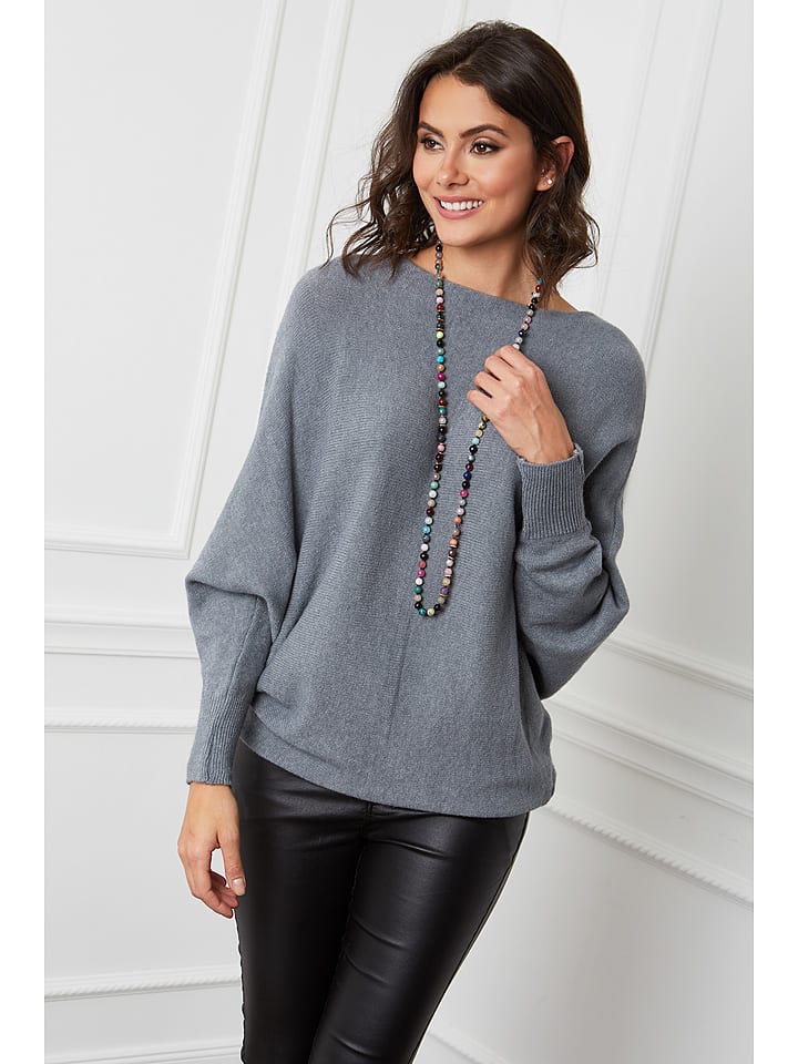 Joséfine Sweter "Dragor" w kolorze szarym rozmiar: M