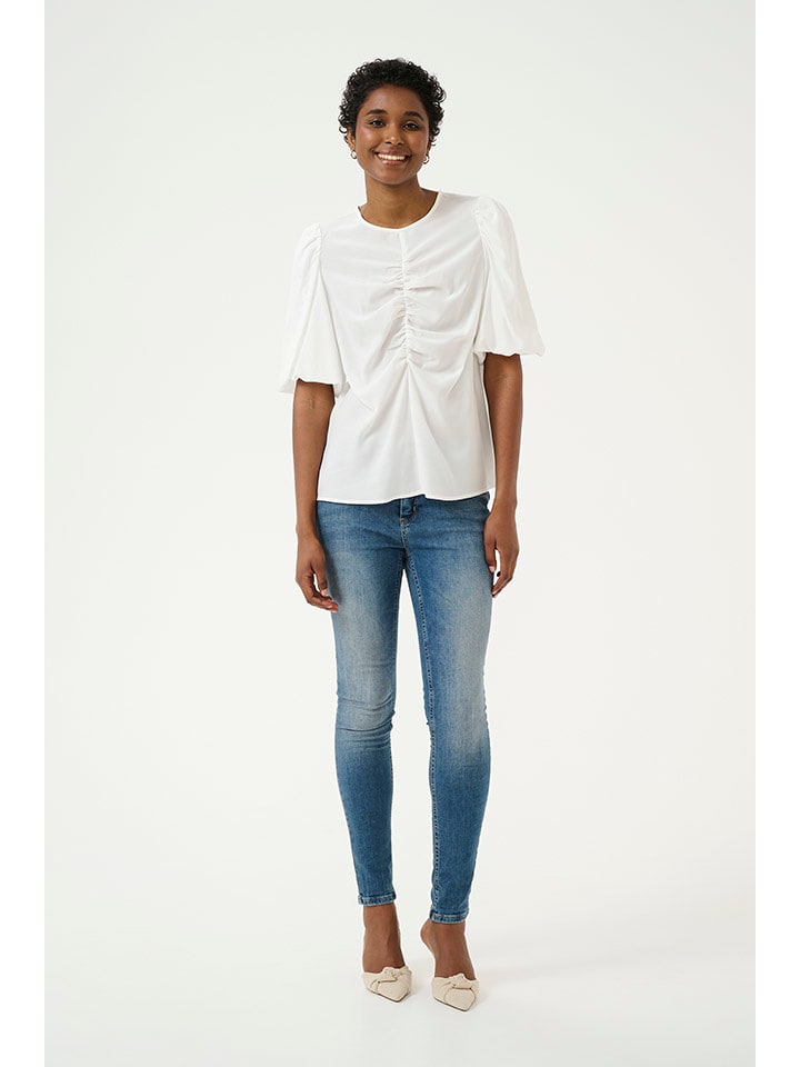 CULTURE Bluzka w kolorze białym rozmiar: M