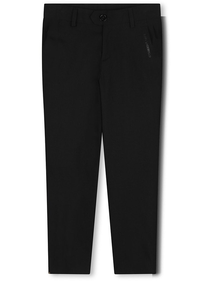 Karl Lagerfeld Kids Spodnie chino w kolorze czarnym rozmiar: 128