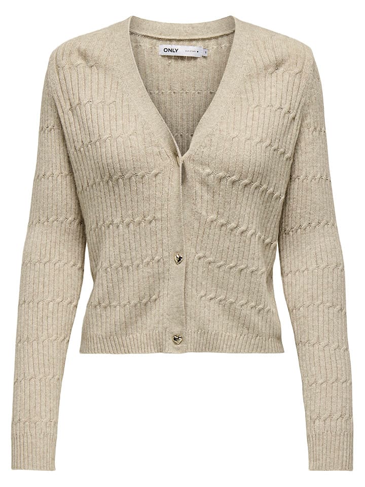ONLY Kardigan w kolorze beżowym rozmiar: M