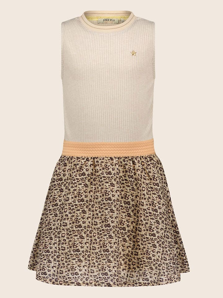 Like Flo Sukienka "Moon" w kolorze brązowo-beżowym rozmiar: 158