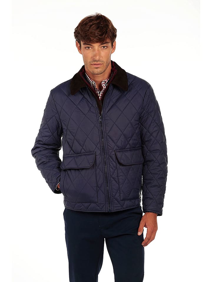 The Time of Bocha Kurtka pikowana "Husky" w kolorze granatowym rozmiar: L