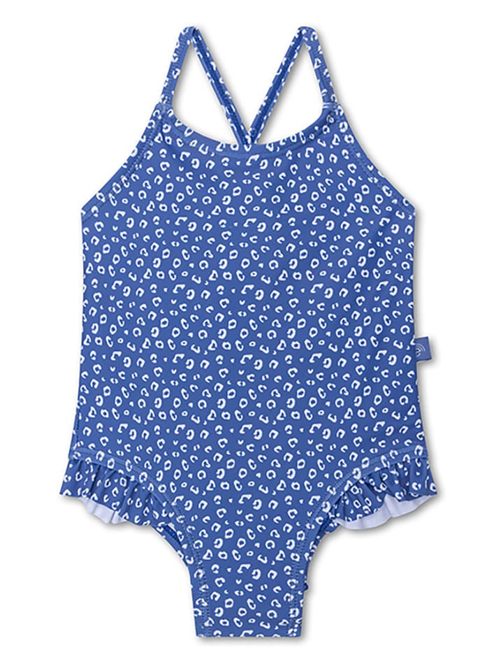 Swim Essentials Strój kąpielowy "Blue Leopard" w kolorze niebieskim rozmiar: 122/128