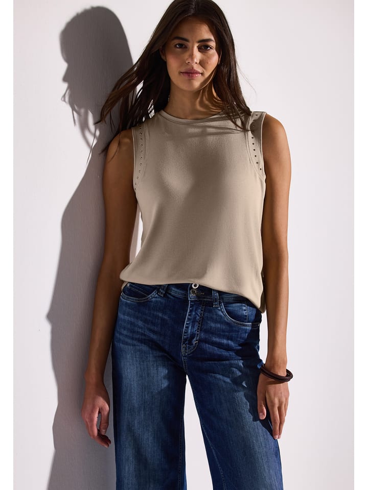 Street One Top w kolorze beżowym rozmiar: 38