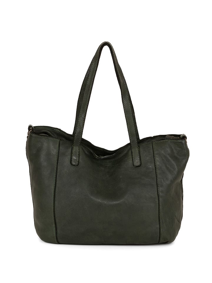 Just B Different Skórzana torebka "Lizzanello" w kolorze khaki - 29 x 24 x 15 cm rozmiar: onesize