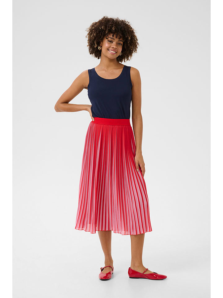 CULTURE Spódnica w kolorze czerwonym rozmiar: XXL