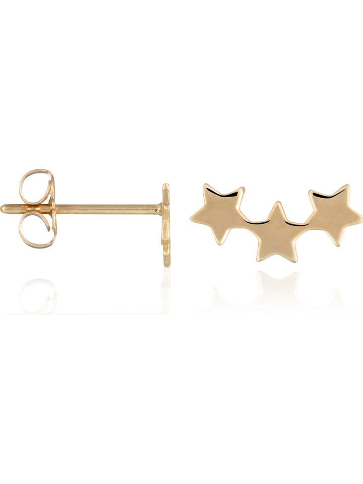 OR ÉCLAT Złote kolczyki-wkrętki "Andromède" rozmiar: onesize