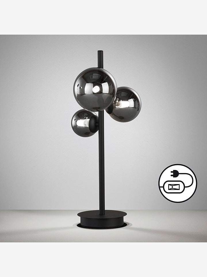 FISCHER & HONSEL Lampa stołowa LED "Bala" w kolorze czarnym - wys. 48 x Ø 27,5 cm rozmiar: onesize