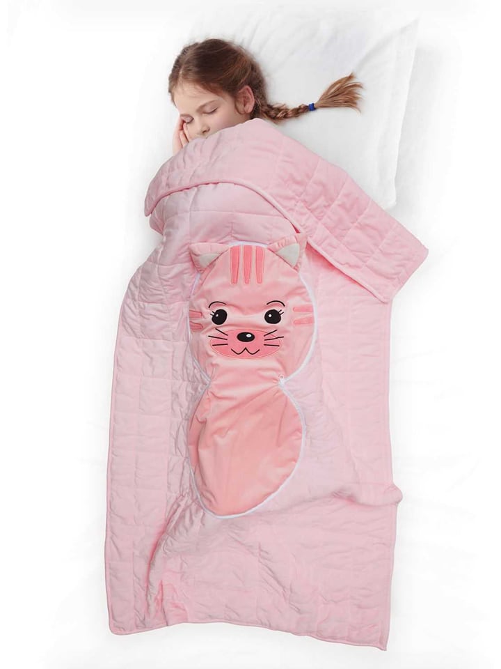 The Home Deco Kids Koc dziecięcy w kolorze jasnoróżowym - 150 x 110 cm rozmiar: onesize