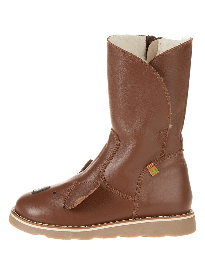 El Naturalista Skórzane kozaki zimowe w kolorze brązowym rozmiar: 27