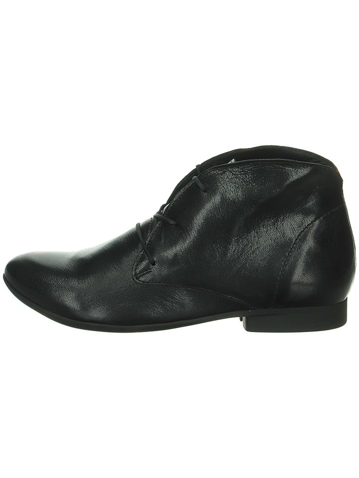 Think! Skórzane trzewiki w kolorze czarnym rozmiar: 42