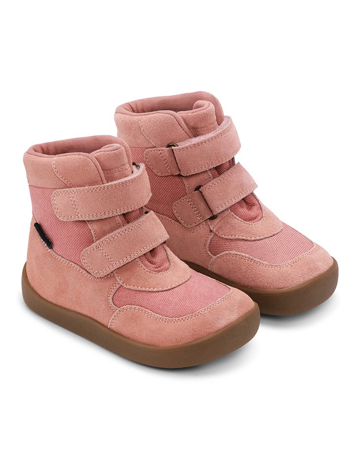 Bundgaard Skórzane botki zimowe "Bobbie" w kolorze jasnoróżowym rozmiar: 23