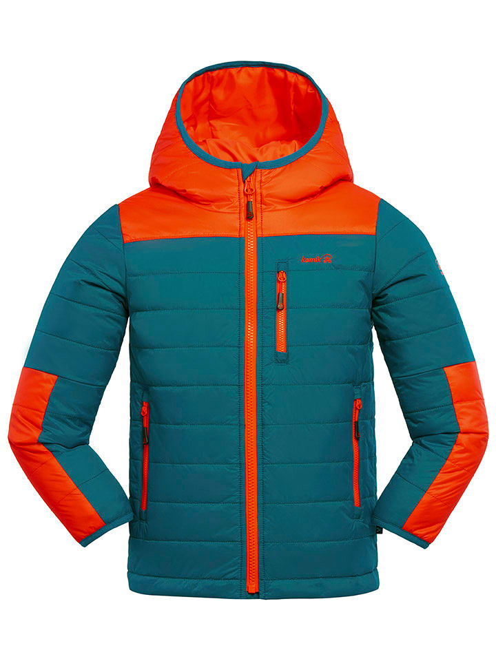 Kamik Całoroczna kurtka pikowana "Canyon" w kolorze turkusowym rozmiar: 176