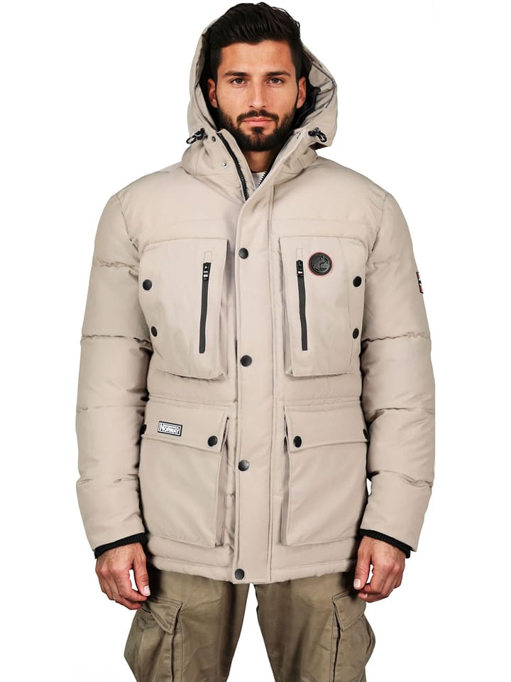 Geographical Norway Parka "Albert" w kolorze beżowym rozmiar: M