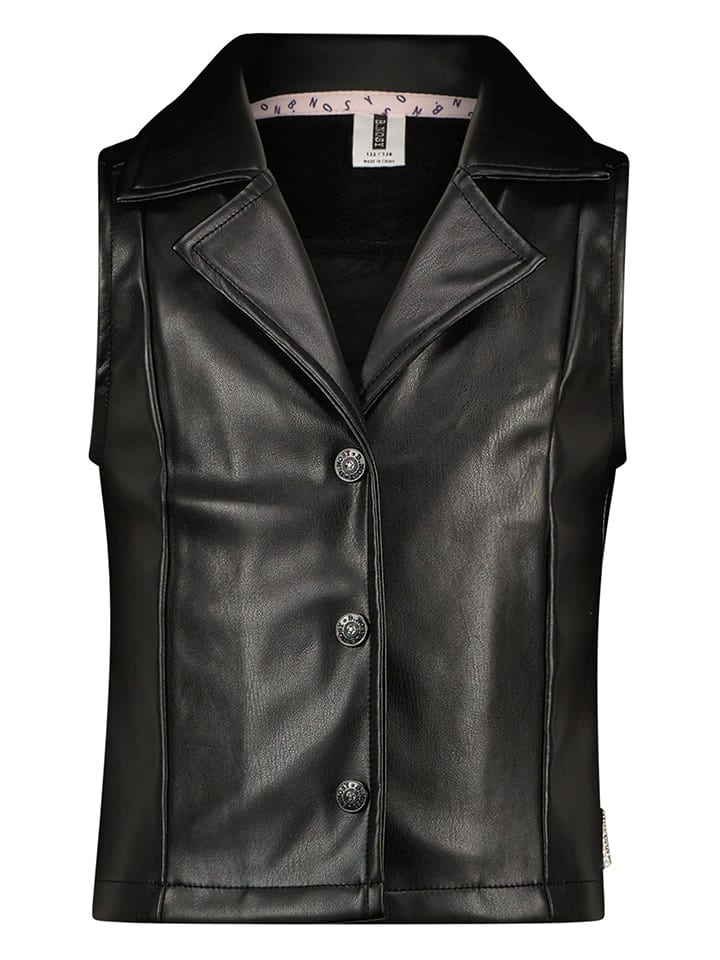 B.Nosy Kamizelka w kolorze czarnym ze skóry syntetycznej rozmiar: 98