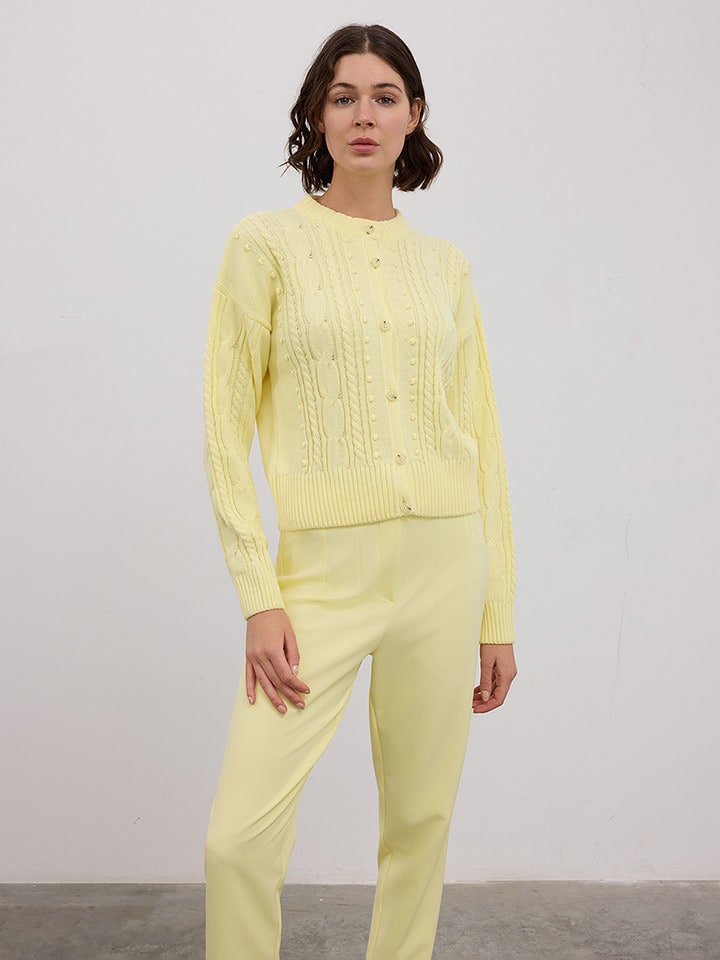 BGN Kardigan w kolorze żółtym rozmiar: 34