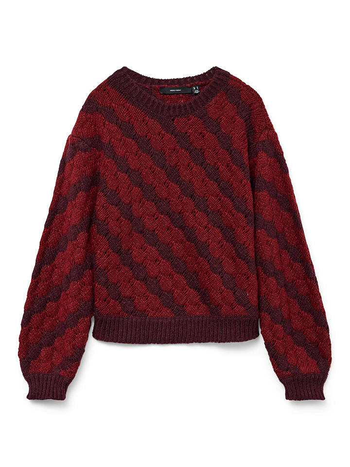 Vero Moda Sweter w kolorze bordowym rozmiar: L
