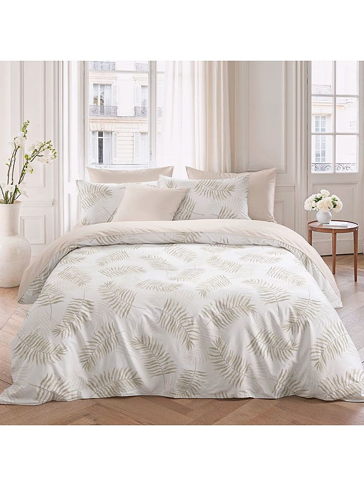 Pierre Cardin Perkalowa poszwa w kolorze beżowym na kołdrę rozmiar: 200x200 cm