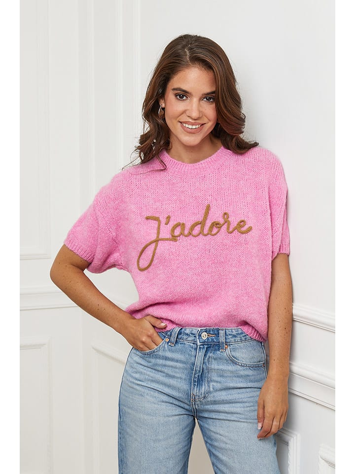L'armoire de Suzette Sweter w kolorze jasnoróżowym rozmiar: 34/36