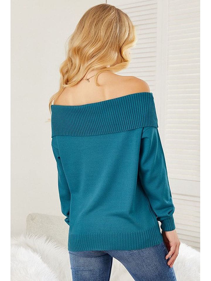 Milan Kiss Sweter w kolorze niebieskim rozmiar: XL