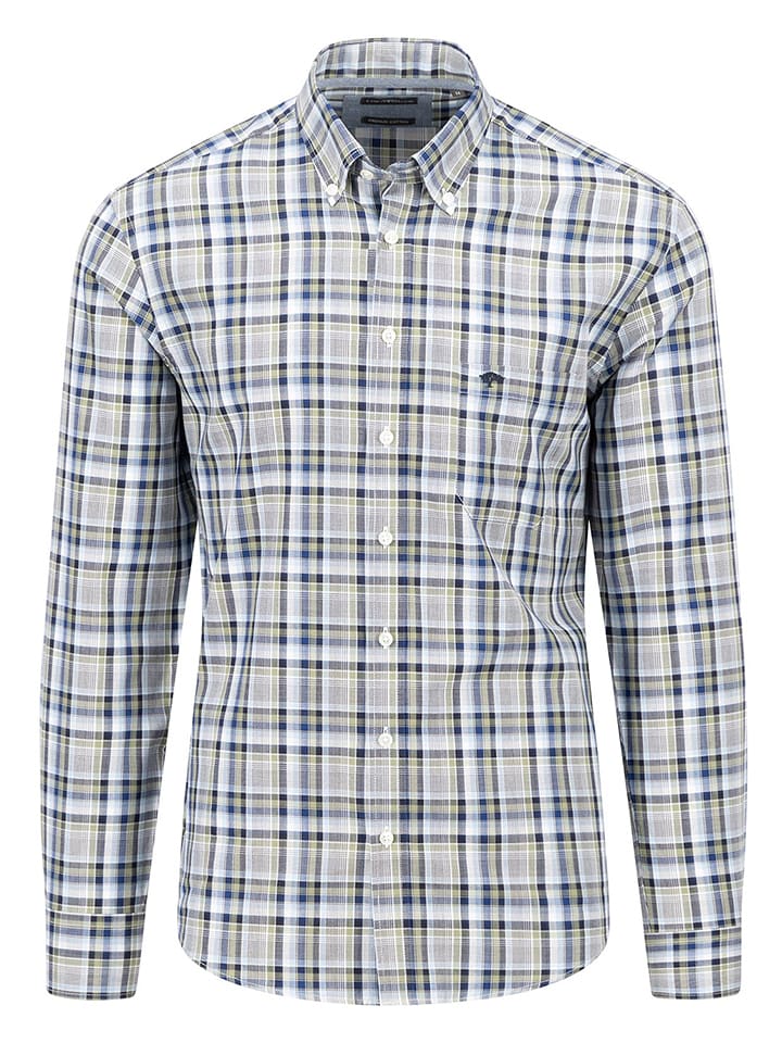 FYNCH-HATTON Koszula - Casual fit - w kolorze szaro-błękitnym rozmiar: XXL