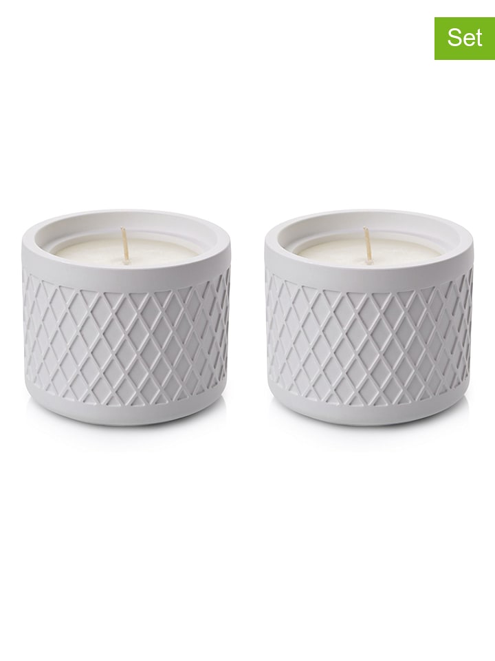 Lucky Bees Świece (2 szt.) w kolorze białym - 2x 380 g rozmiar: onesize