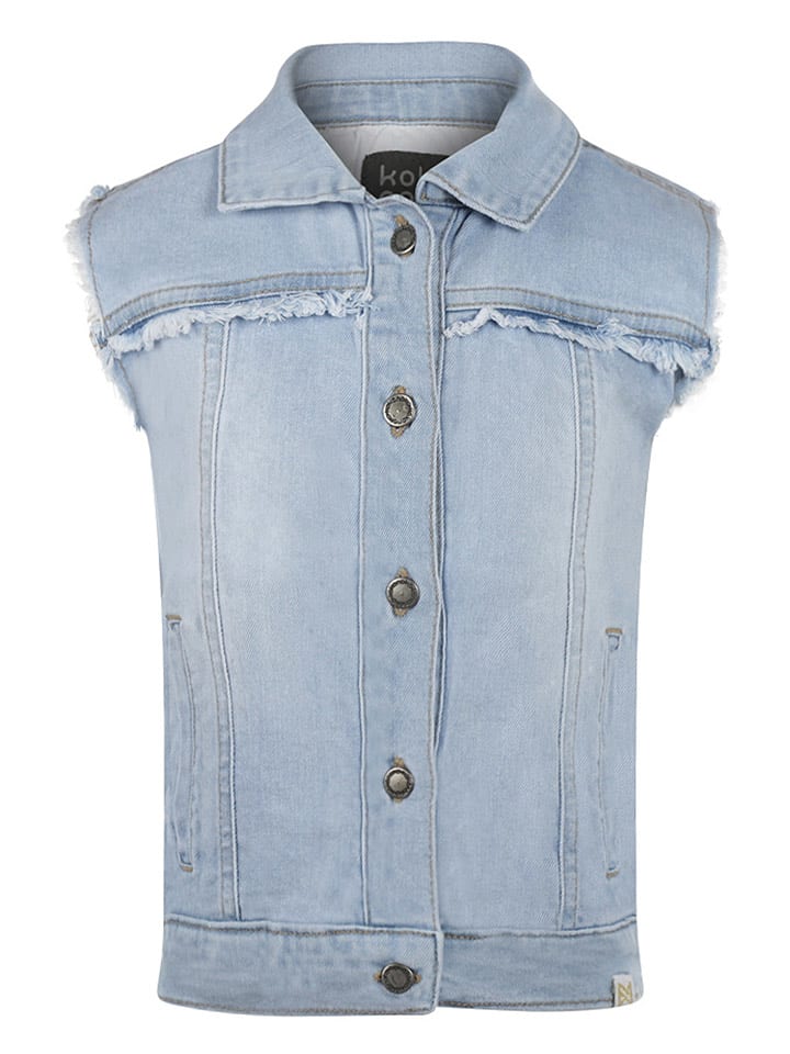 Koko Noko Kamizelka dżinsowa w kolorze błękitnym rozmiar: 122