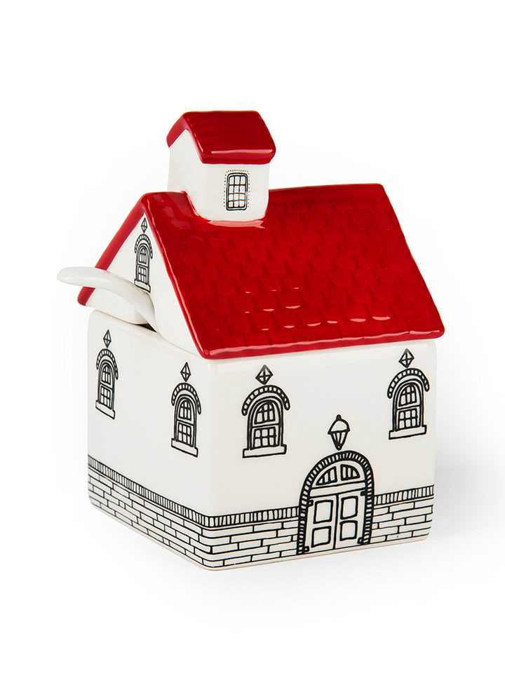 Trendy Kitchen by EXCÉLSA Cukierniczka "Innsbruck" w kolorze biało-czerwonym - 150 ml rozmiar: onesize