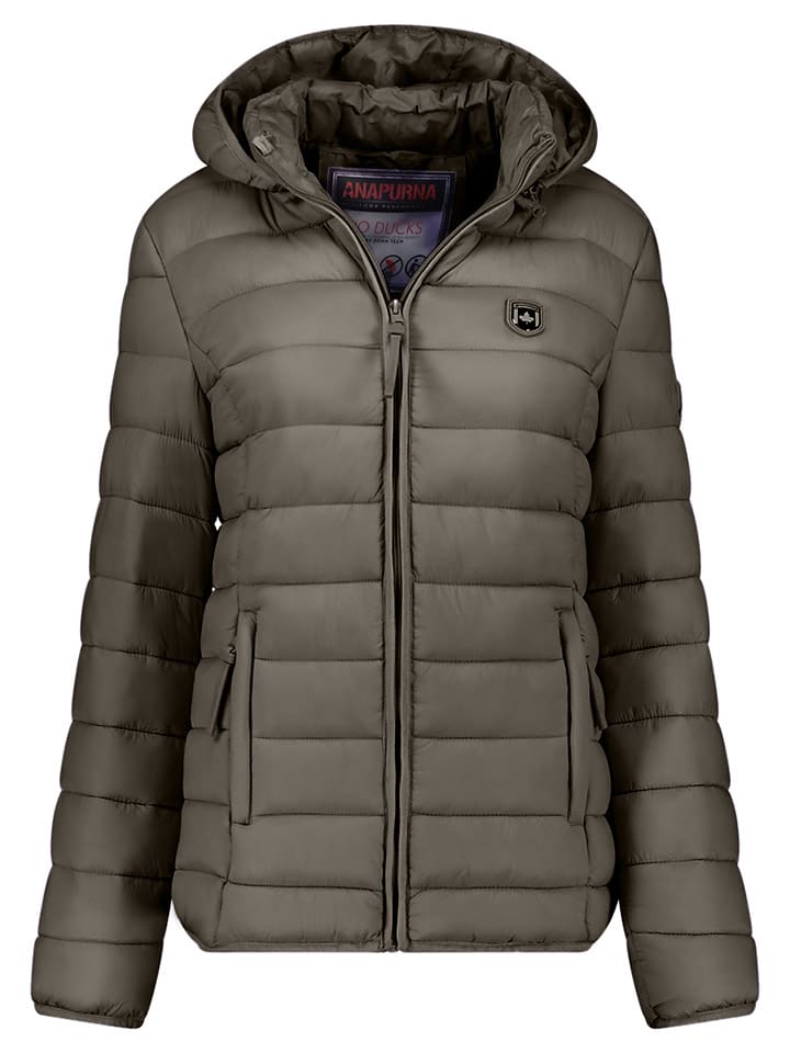 ANAPURNA Kurtka zimowa "Akitalana Hood" w kolorze khaki rozmiar: XXL