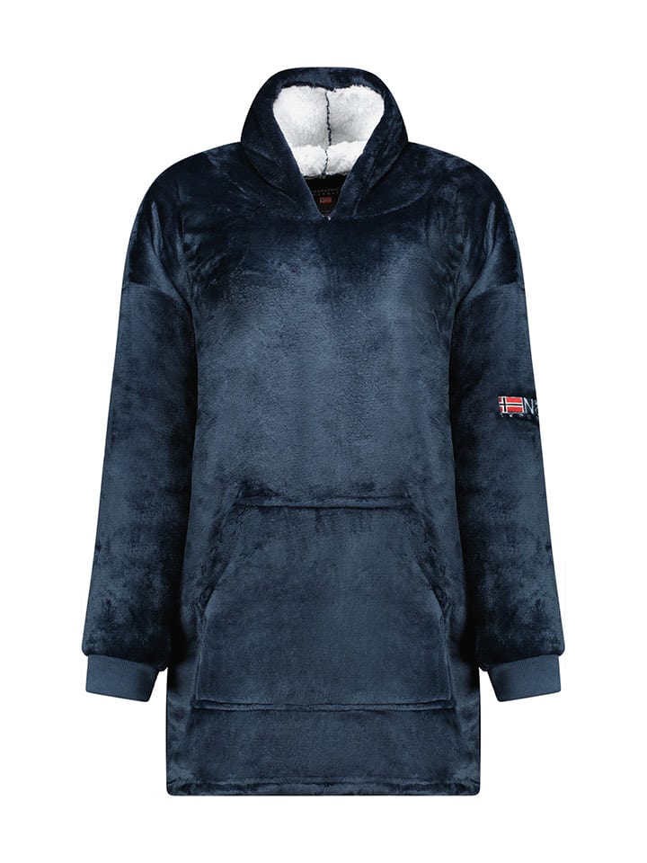 Geographical Norway Bluza polarowa "Uddy" w kolorze granatowym rozmiar: XXL