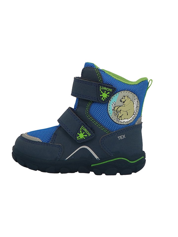 Lurchi Botki zimowe "Kalle" w kolorze granatowym rozmiar: 26