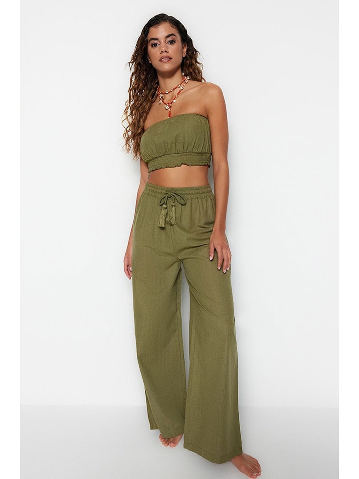 trendyol 2-częściowy zestaw w kolorze khaki rozmiar: 34