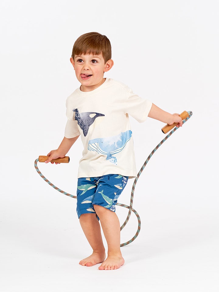 Sense Organics Szorty "Khan" w kolorze niebieskim rozmiar: 128