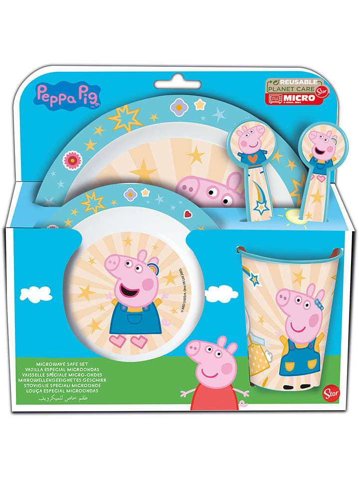 Stor 5-częściowy zestaw "Peppa Pig" ze wzorem rozmiar: onesize