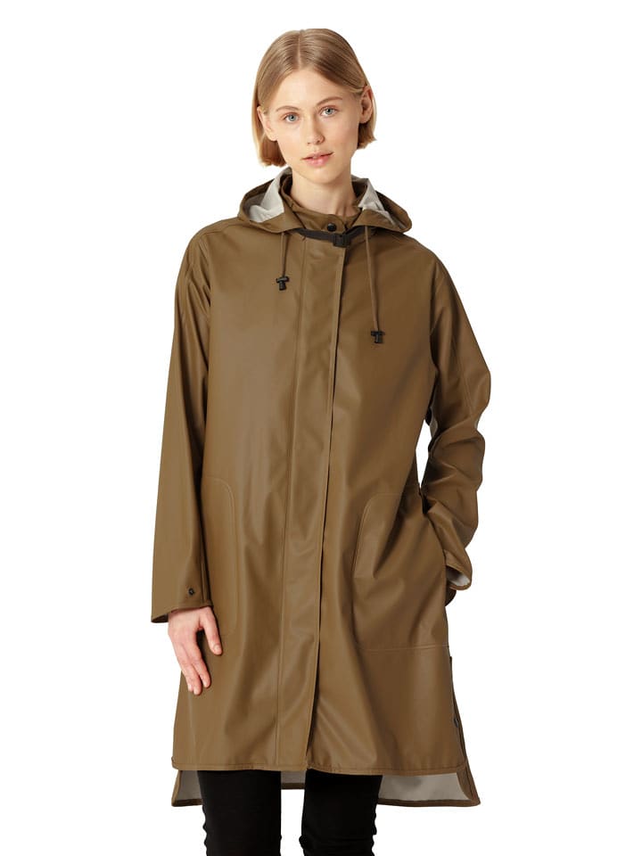 Ilse Jacobsen Płaszcz przeciwdeszczowy w kolorze jasnobrązowym rozmiar: 46