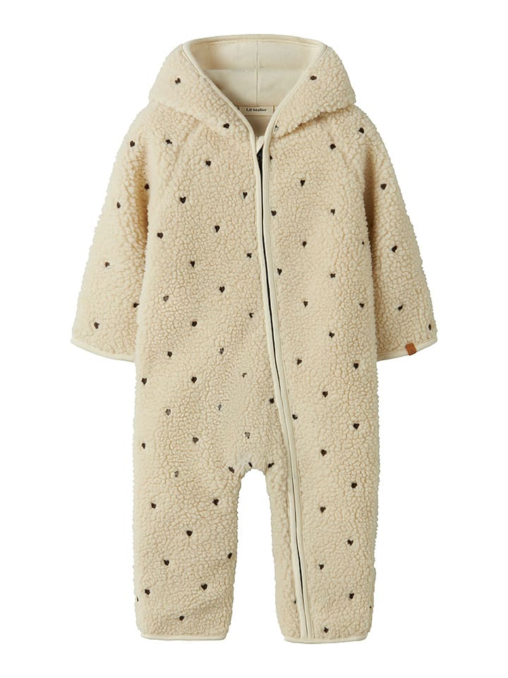 Lil Atelier Kombinezon pluszowy w kolorze beżowym rozmiar: 74/80